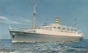 SS Ryndam Ship Holland American Line - A New Concept in Tourist Travel - pm 1959