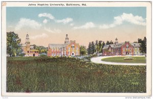 BALTIMORE, Maryland, 1900-1910´s; Johns Hopkins University