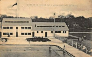 RAHWAY NJ~SWIMMING POOL-RIVER PARKWAY-UNION COUNTY PARK MAYROSE PHOTO POSTCARD