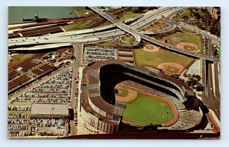 Yankee Stadium Aerial View New York City NY Postcard