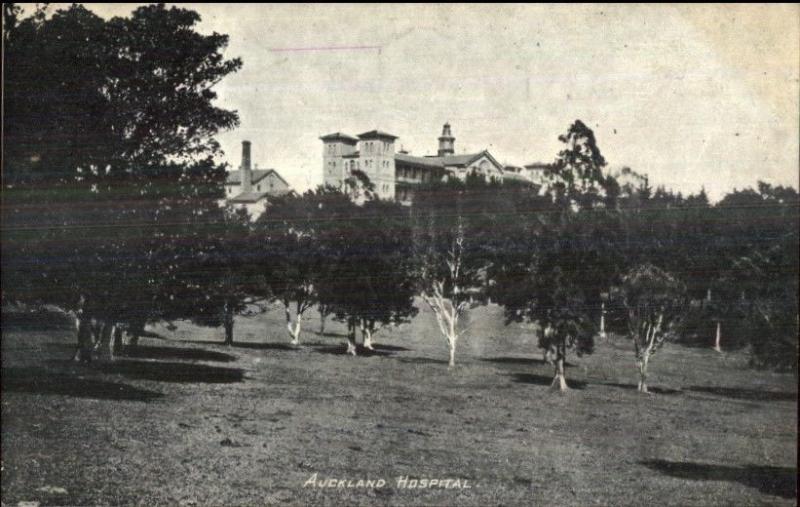 Auckland New Zealand Hospital c1910 Postcard