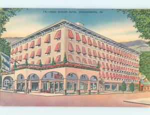 Linen HOTEL SCENE Stroudsburg In Poconos - Near Scranton Pennsylvania PA H0189