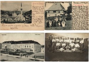 BOSNIA COLLECTION LOT OF POSTALLY USED 350 Vintage Postcards Pre-1940 (L3156)