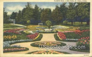 Flower Beds, Como Park in St. Paul, Minnesota