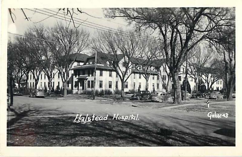 Halstead Hospital, Halstead Kansas, KS, RPPC