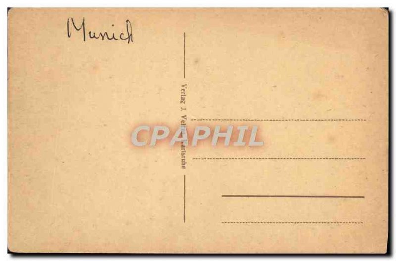 Old Postcard Munchen Isar u Widenmaierstrasse