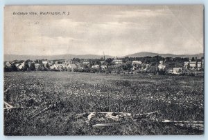 1910 Washington New Jersey Vintage Postcard Birdseye View Field Exterior Posted