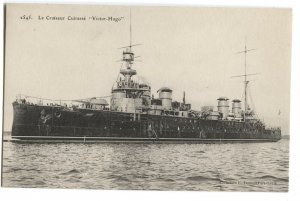 Postcard Ship Le Croiseur Cuirasse Victor Hugo