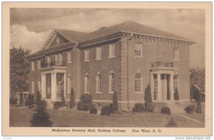 DUE WEST, South Carolina, 1900-1910's; McQuiston Divinity Hall, Erskine College