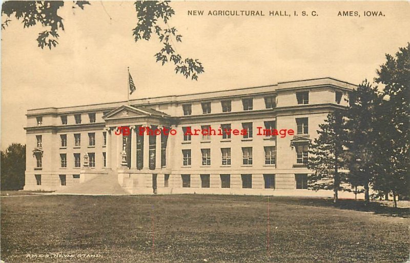 IA, Ames, Iowa, Iowa State College, Agricultural Hall, Exterior View, Albertype