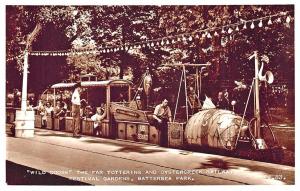 Battersea Park Festival Gardens Oystercreek Railway Wild Goose Train Postcard