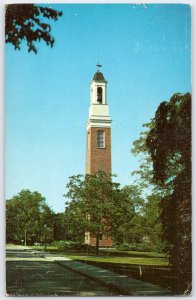 1962 Oxford Ohio BETA THETA PI Campanile Miami University Postcard Dexter Press