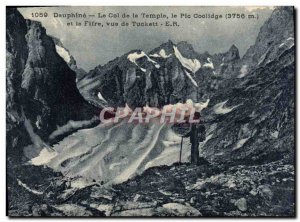 Old Postcard Dauphine Pass The Temple Pic Coolidge and Fife View Tuckett