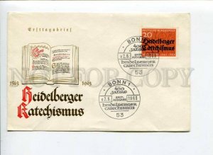 290991 GERMANY 1963 COVER Bonn Heidelberger Catechismus