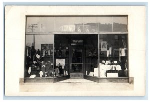 c1910 Martin's Men's Clothing Store Display Window Suits RPPC Photo Postcard 