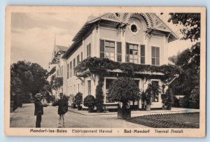 Mondorf-les-Bains Remich Luxembourg Postcard Thermal Establishment c1930's