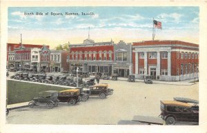 South Side Square Cars Newton Iowa 1920s postcard