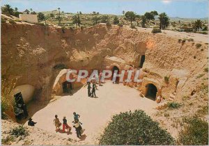 Modern Postcard A troglodyte dwelling crafty pit was home at Matmata