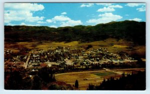 STEAMBOAT SPRINGS, CO Coloado  BIRDSEYE VIEW  Routt County  c1950s Postcard