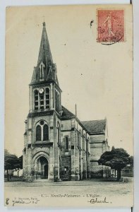 Neuilly Plaisance L'Eglise Church 1905 Postcard L12