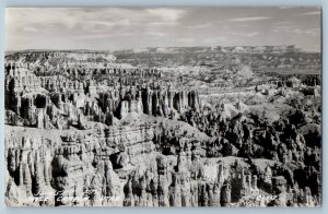 c1940's View Of Sunset Point Bryce Canyon Utah UT RPPC Photo Vintage Postcard