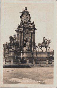 Austria Wien Maria Theresien Denkmal Vienna Vintage RPPC C143