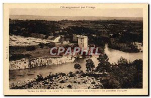 Old Postcard Vallee du Gard Through the Last foothills of the Cevennes and th...