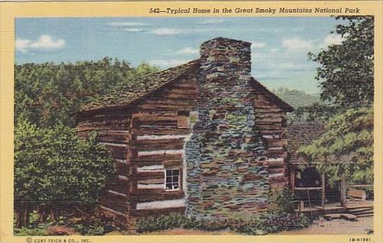 Typical Home In The Great Smoky Mountains National Park