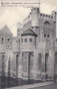 Belgium Gent Gand Chateau des Comtes de Flandre vu du pont de la Decapitation