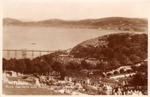 uk50891 rock gardens and happy valley llandudno wales real photo uk