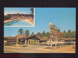 FLAGSTAFF ARIZONA ROUTE 66 WESTERN HILLS MOTOR HOTEL AAA ADVERTISING POSTCARD