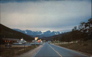 Estes Park CO Route 66 Rocky Mountain Nat'l Park Service Station Vintage PC