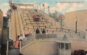 H15/ Denver Colorado Postcard 1913 White City Amusement Park Tickler Ride