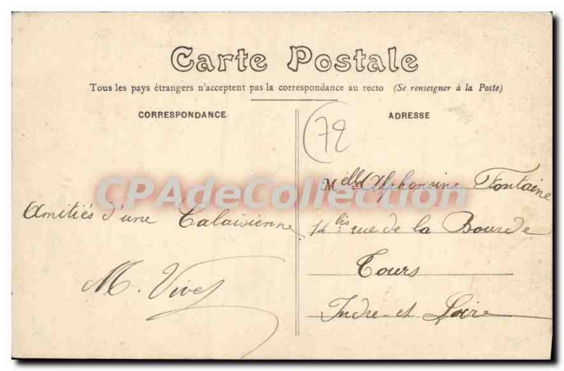 Postcard Old Sarthe pre Queru the going market