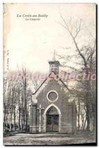 Postcard Old Cross at La Chapelle Bailly