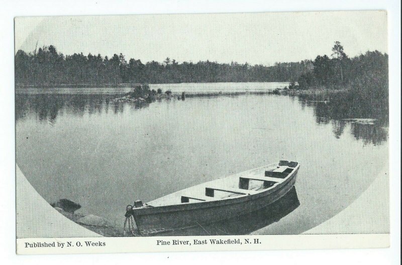 Postcard Pine River East Wakefield New Hampshire Unposted VPC02.