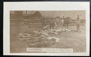 Mint RPPC Postcard US Army Troops Invasion of Veracruz Mexican Dead 1914