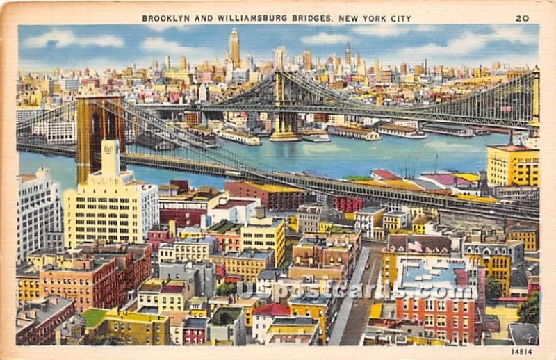 Brooklyn & Williamsburg Bridges in New York City Bridges, New York
