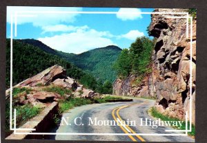 NC US Hwy Mountain Highway 64 Highlands Franklin North Carolina Postcard