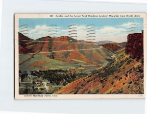Postcard Golden and the Lariat Trail from Castle Rock, Denver Mountain Parks, CO