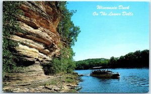 M-52441 Duck & The High Rock Formations Lower Dells Wisconsin River USA