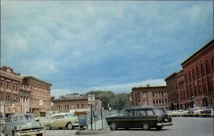 Houlton Maine ME Station Wagon Classic 1950s Cars Vintage Postcard