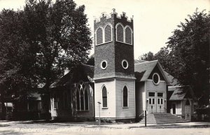 c.'50 RPPC,Real Photo,Methodist, M.E. Church, Prophetstown, IL, ILL,Old Postcard