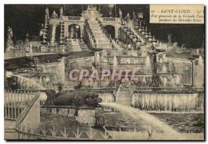Postcard Old Saint Cloud Vue Generale the largest waterfall in the great waters