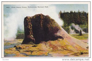 Giant Geyser Crater, Yellowstone National Park, YELLOWSTONE, Wyoming, 1910-1920s