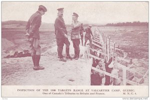 Inspection Of The 1500 Targets Range At Valcartier Camp, Quebec, Canada, 1910...