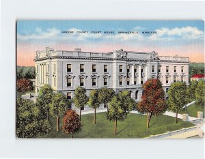 Postcard Greene County Court House, Springfield, Missouri