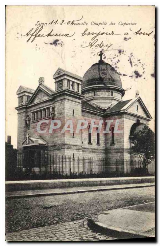 Postcard Old Lyon New Chapel of the Capuchins