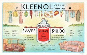 Advertising Postcard, Kleenol Cleaning Product, Erie Pennsylvania