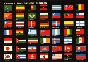 US4592 Handels und Nationalflaggen, Flags Postcard heraldic